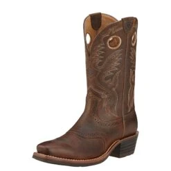 Ariat Boots: Men's 10002227 Square Toe Roughstock Cowboy Boots -BootHaven Store 10002227 3 4