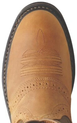 Ariat Boots: Men's Composite Toe 10008635 Waterproof Workhog Pull-On Cowboy Boots -BootHaven Store 10008635 toe