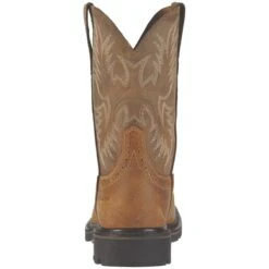 Ariat Boots: Men's Brown 10010134 Steel Toe Heat-Resistant EH Cowboy Boots -BootHaven Store 10010134 heel