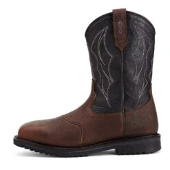 Ariat Boots: Men's Black Waterproof 10012932 Safety Toe EH Rigtek Boots 10 Ariat Boots: Men's Black Waterproof 10012932 Safety Toe EH Rigtek Boots -BootHaven Store 10012932 side