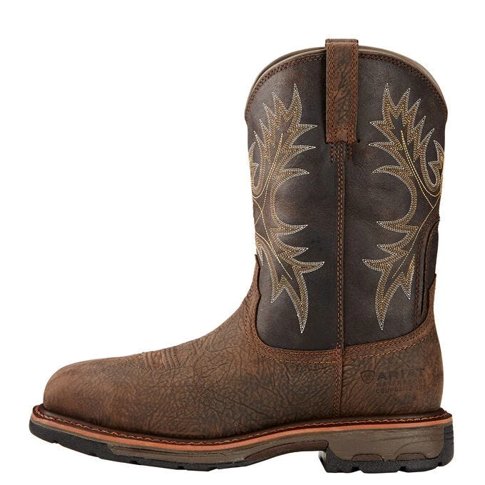 Ariat Boots: Men's 10017420 Composite Waterproof Square Toe Pull On WorkHog Boots 5 Ariat Boots: Men's 10017420 Composite Waterproof Square Toe Pull On WorkHog Boots - Image 3