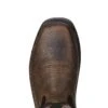 Ariat Boots: Composite Toe 10020072 Men's Brown Pull On Intrepid Venttek Work Boots -BootHaven Store 10020072 toe