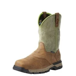 Ariat Boots: Men's 10021486 Composite Waterproof Western Pull On Rebar Boots -BootHaven Store 10021486