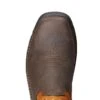 Ariat Boots: Men's 10023042 Brown Orange Intrepid VentTek 11" Composite Toe Slip Resistant Pull On Work Boots -BootHaven Store 10023042 toe