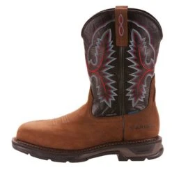 Ariat Boots: Men's 10024968 Brown WorkHog XT Carbon Toe 11" Waterproof Pull On Work Boots -BootHaven Store 10024968 side