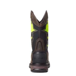 Ariat Boots: Men's 10035881 Iron Coffee WorkHog XT VentTEK Bold Waterproof Carbon Toe Work Boot -BootHaven Store 10035881 heel