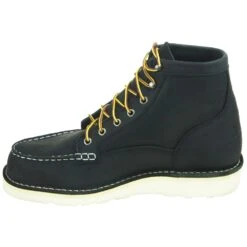 Danner Boots: Men's Black Moc Toe 15568 Bull Run Soft Toe Work Boots -BootHaven Store 15568 4 1