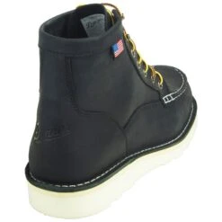 Danner Boots: Men's Black Moc Toe 15568 Bull Run Soft Toe Work Boots -BootHaven Store 15568 5 1