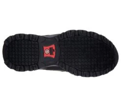 Skechers Shoes: Men's 77108 BKCC Black Charcoal Holdredge - Rebem Steel Toe Hiking Work Boot -BootHaven Store 77108 bkcc d