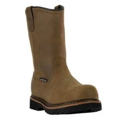 Thorogood Boots: Men's 804 3239 Brown Composite Toe V Series Waterproof Wellington Crazyhorse Work Boot