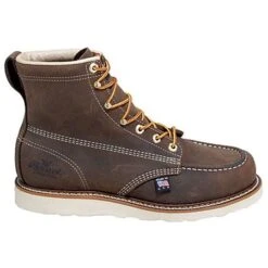 Thorogood Boots: Men's Brown Moc Toe 814-4203 USA Made American Heritage Work Boots -BootHaven Store 814 4203 thorogoodo 01
