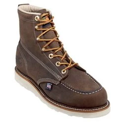 Thorogood Boots: Men's Brown Moc Toe 814-4203 USA Made American Heritage Work Boots -BootHaven Store 814 4203 thorogoodp 01