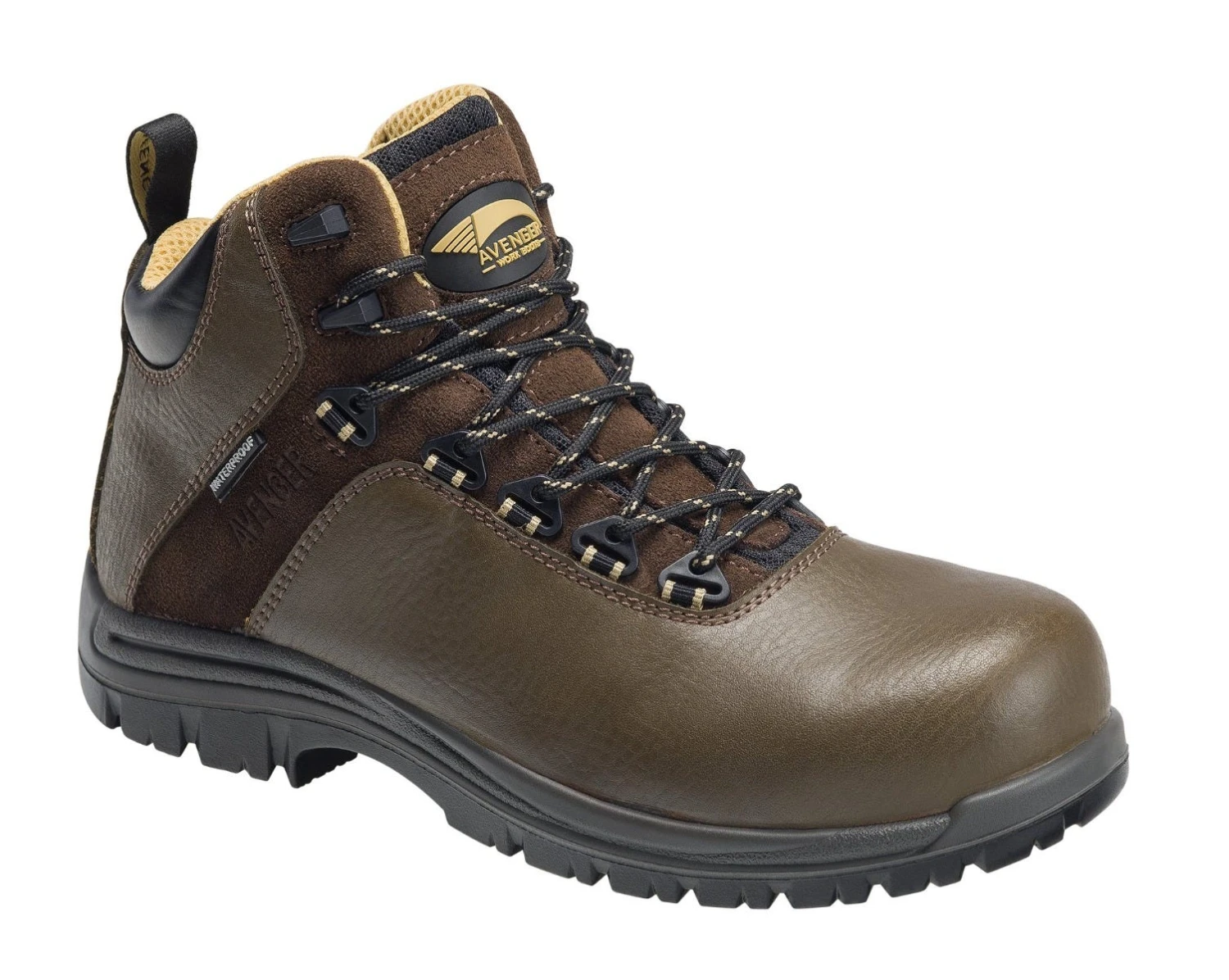 Avenger Boots: Men's A7281 Brown Breaker Composite Toe Waterproof Slip Resistant Work Boot 4 Avenger Boots: Men's A7281 Brown Breaker Composite Toe Waterproof Slip Resistant Work Boot - Image 2
