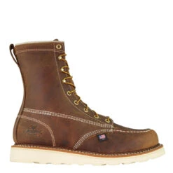 Thorogood Boots: Men's 814 4178 Brown 8" American Heritage Trail Crazyhorse Wedge Work Boot 7 Thorogood Boots: Men's 814 4178 Brown 8" American Heritage Trail Crazyhorse Wedge Work Boot -BootHaven Store american hertiage 8 crazyhorse moc toe maxwear wedge 814 4178 2