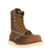 Thorogood Boots: Men's 814 4178 Brown 8" American Heritage Trail Crazyhorse Wedge Work Boot -BootHaven Store american hertiage 8 crazyhorse moc toe maxwear wedge 814 4178 3