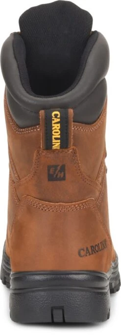Carolina Boots: Men's CA3524 Steel Toe Brown EH Waterproof Work Boots -BootHaven Store ca3524 500xauto heel 1