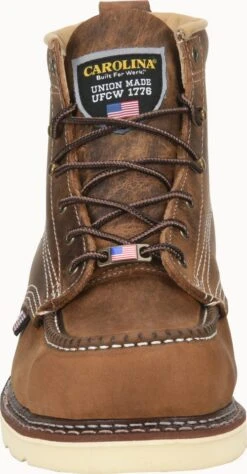 Carolina Boots: Men’s CA7011 Old Town Folklore AMP USA 6” Domestic Moc Toe Wedge Work Boot 12 Carolina Boots: Men’s CA7011 Old Town Folklore AMP USA 6” Domestic Moc Toe Wedge Work Boot -BootHaven Store ca7011 500xauto toe