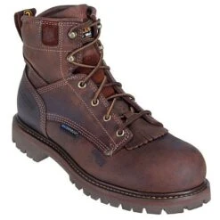 Carolina Boots: Men's Waterproof Brown CA7028 EH Work Boots -BootHaven Store ca7528 carolinap 01 1 1