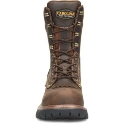 Carolina Boots: Men's CA7837 Brown Composite Toe 8" Capacity Cardinal Waterproof Logger Work Boot -BootHaven Store ca7837 500xauto toeedit