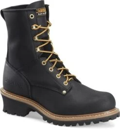 Carolina Boots: Men's CA825 Black 8" Elm Logger Boot
