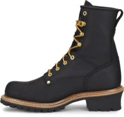 Carolina Boots: Men's CA825 Black 8" Elm Logger Boot -BootHaven Store ca825 500xauto instep