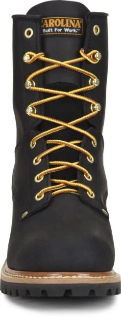 Carolina Boots: Men's CA825 Black 8" Elm Logger Boot -BootHaven Store ca825 500xauto toe