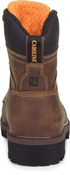 Carolina Boots: Men's CA8585 8" Silvanus Steel Toe Waterproof Work Boot -BootHaven Store ca8585 500xauto heel