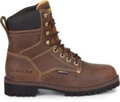 Carolina Boots: Men's CA8585 8" Silvanus Steel Toe Waterproof Work Boot -BootHaven Store ca8585 500xauto profile