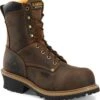 Carolina Boots: Men's CA9853 Brown Poplar 8” Composite Toe Logger Boot 2 Carolina Boots: Men's CA9853 Brown Poplar 8” Composite Toe Logger Boot -BootHaven Store ca9853 500xauto