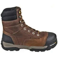 Carhartt Boots: Energy 8-Inch Waterproof EH Composite Toe CME8355 Men's Brown Work Boots -BootHaven Store carhartt cme8355 o 01 1