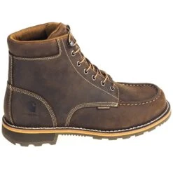 Carhartt Boots: Men's CMW6197 Brown Waterproof 6-Inch General Toe Work Boots 12 Carhartt Boots: Men's CMW6197 Brown Waterproof 6-Inch General Toe Work Boots -BootHaven Store carhartt cmw6197 o 01