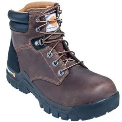 Carhartt Boots: Men's Brown CMF6066 Slip Resistant Leather Work Flex EH Boots -BootHaven Store carhartt footwear cmf6366 p 01 1