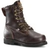 Carolina Boots: Men's CA518 Brown Steel Toe INT 2.0 Domestic Broad Toe Winged D3O Internal MetGuard Work Boot -BootHaven Store cla 001 ca518edit