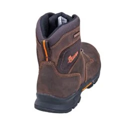 Danner Boots: Men's 12433 Waterproof EH Brown 6-Inch Slip-Resistant Boots -BootHaven Store danner 12433 b 01