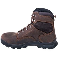 Danner Boots: Men's 12433 Waterproof EH Brown 6-Inch Slip-Resistant Boots -BootHaven Store danner 12433 i 01