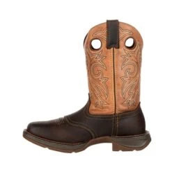 Durango Boots: Men's DB019 Brown Rebel 11 Inch Steel Toe Waterproof Pull On Square Toe Work Boot 13 Durango Boots: Men's DB019 Brown Rebel 11 Inch Steel Toe Waterproof Pull On Square Toe Work Boot -BootHaven Store db019 instep