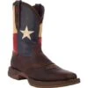 Durango Boots: Men's DB4446 Brown Rebel Texas Flag Pull On Square Toe Work Boot 1 Durango Boots: Men's DB4446 Brown Rebel Texas Flag Pull On Square Toe Work Boot -BootHaven Store db4446