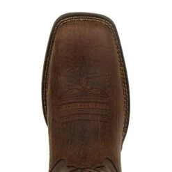 Durango Boots: Men's DDB0314 Brown Rebel Distressed Flag Pull On Square Toe Western Boot 14 Durango Boots: Men's DDB0314 Brown Rebel Distressed Flag Pull On Square Toe Western Boot -BootHaven Store ddb0314 birdseye