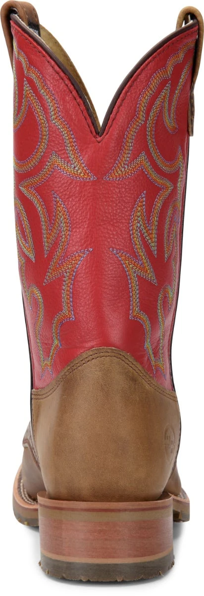 Double H Boots: Men's DH3556 Red Leather USA-Made 11-Inch Cowboy Boots 7 Double H Boots: Men's DH3556 Red Leather USA-Made 11-Inch Cowboy Boots - Image 5