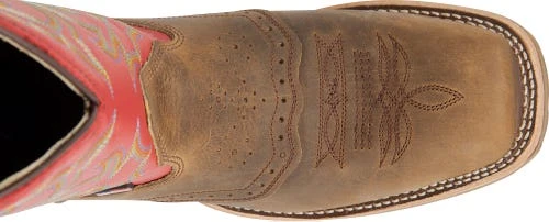 Double H Boots: Men's DH3556 Red Leather USA-Made 11-Inch Cowboy Boots 8 Double H Boots: Men's DH3556 Red Leather USA-Made 11-Inch Cowboy Boots - Image 6