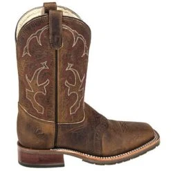 Double H Boots: Men's DH3560 Square Toe USA-Made 11-Inch Cowboy Boots 12 Double H Boots: Men's DH3560 Square Toe USA-Made 11-Inch Cowboy Boots -BootHaven Store dh3560 hho 01