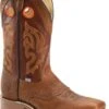 Double H Boots: Men's DH4400 Brown 12" Mickey ICE Roper Domestic Wide Square Toe Cowboy Boot 2 Double H Boots: Men's DH4400 Brown 12" Mickey ICE Roper Domestic Wide Square Toe Cowboy Boot -BootHaven Store dh4400 500xauto