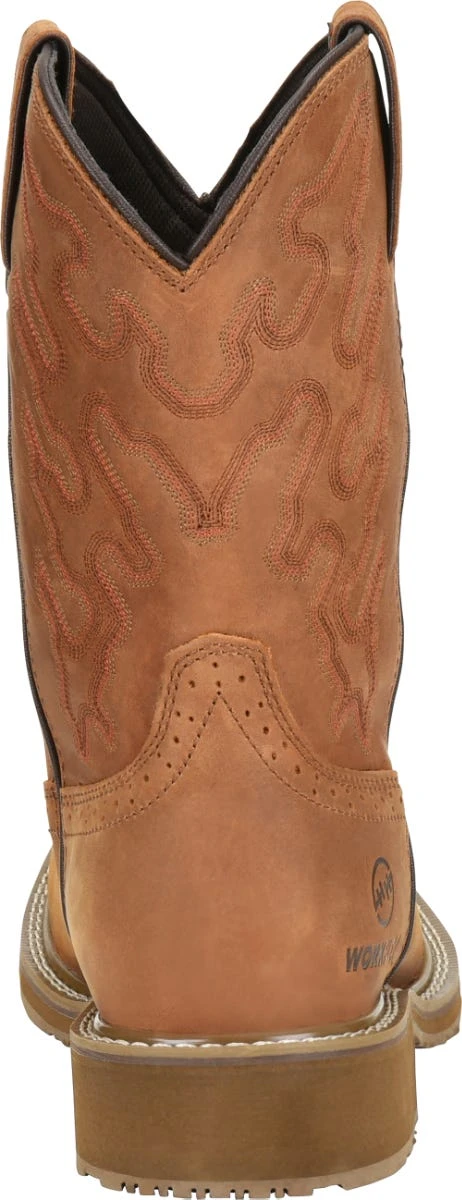 Double H Boots: Men's DH5143 Brown 10" Square Composite Toe Jacob Cowboy Boot 7 Double H Boots: Men's DH5143 Brown 10" Square Composite Toe Jacob Cowboy Boot - Image 5