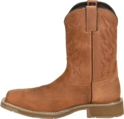 Double H Boots: Men's DH5143 Brown 10" Square Composite Toe Jacob Cowboy Boot 11 Double H Boots: Men's DH5143 Brown 10" Square Composite Toe Jacob Cowboy Boot -BootHaven Store dh5143 500xauto instep