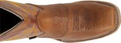 Double H Boots: Men's DH5400 Brown Square Steel Toe ICE Roper 13" Pull On Cowboy Boot -BootHaven Store dh5400 500xauto top