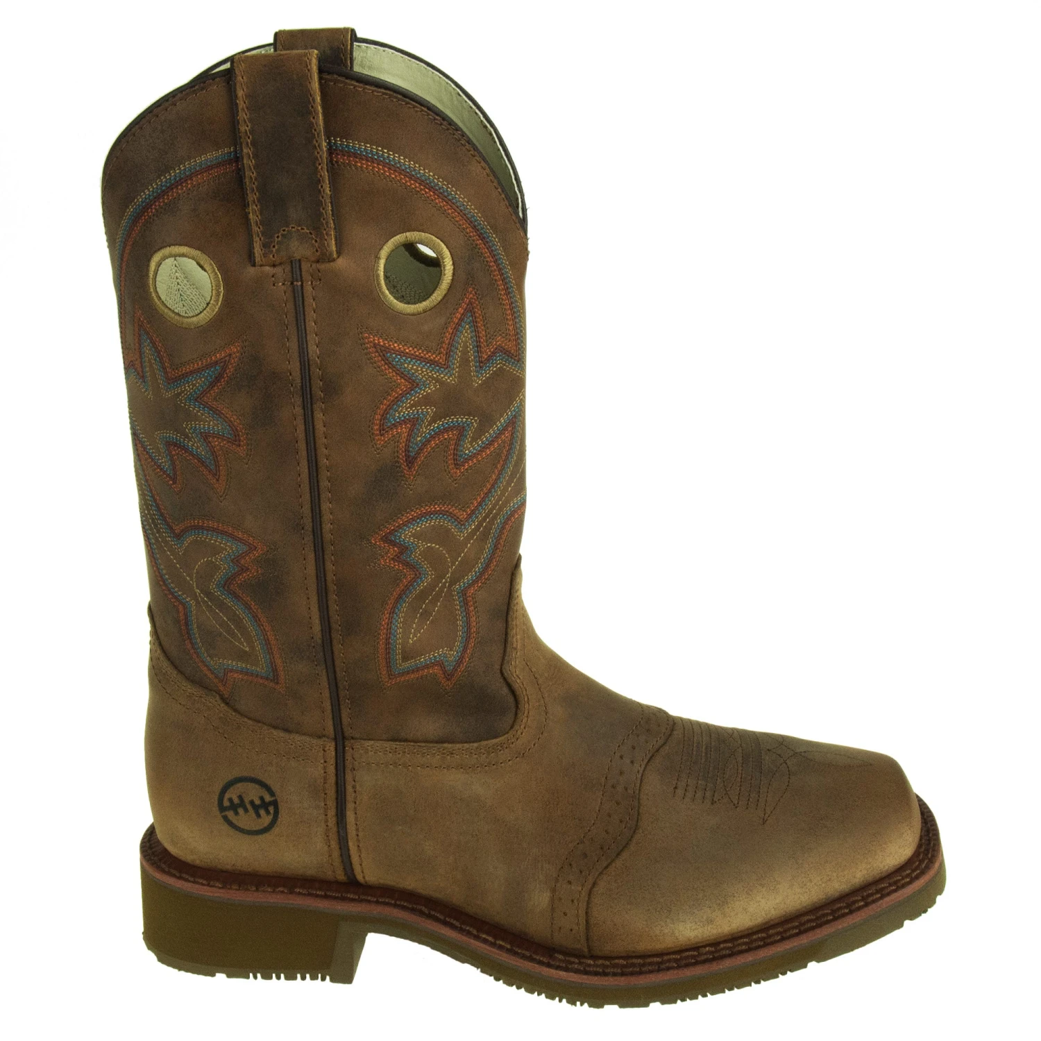 Double H Boots: ICE Composite Toe Men's DH6134 Brown Ropers 6 Double H Boots: ICE Composite Toe Men's DH6134 Brown Ropers - Image 4