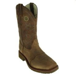 Double H Boots: Men's DH5134 ICE Brown EH Ropers -BootHaven Store double h dh5134 p 001