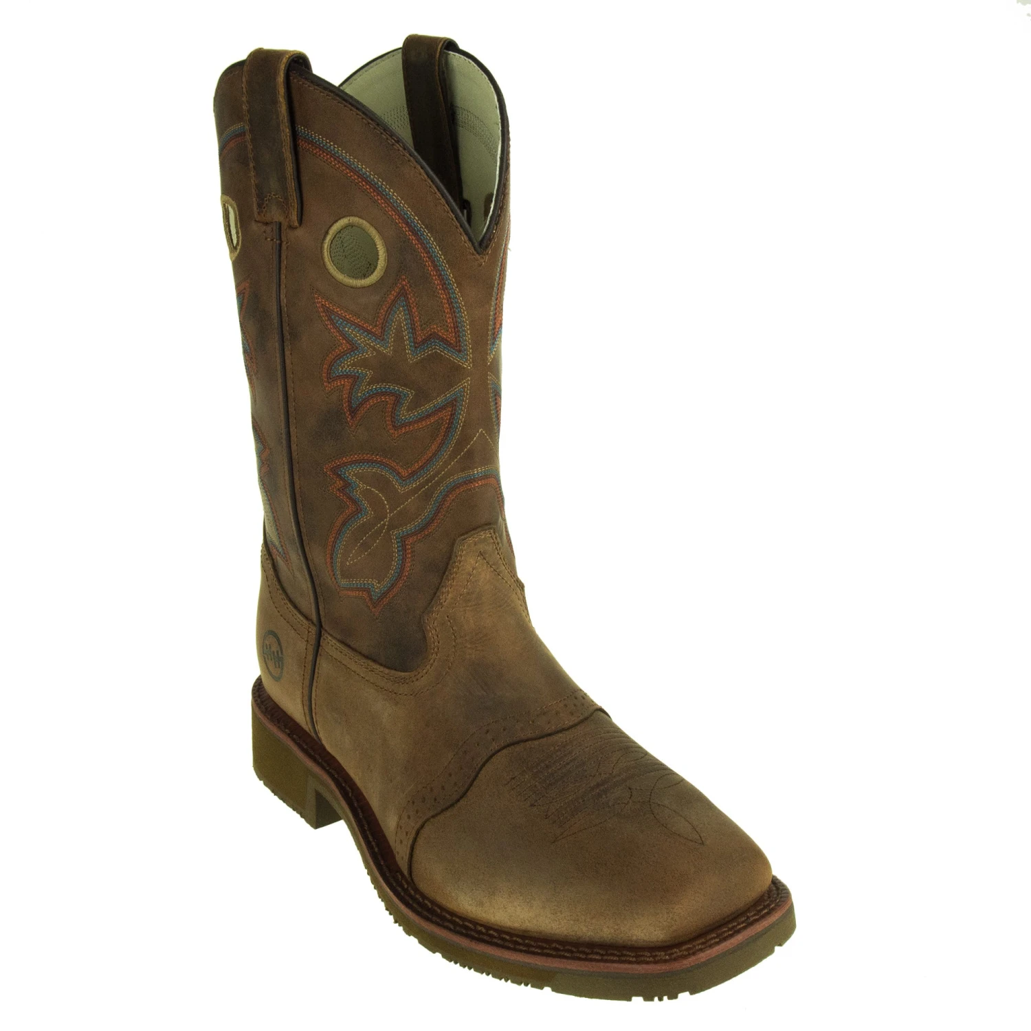 Double H Boots: ICE Composite Toe Men's DH6134 Brown Ropers 5 Double H Boots: ICE Composite Toe Men's DH6134 Brown Ropers - Image 3