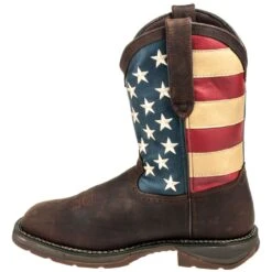 Durango Boots: Men's Steel Toe DB020 American Flag Rebel Cowboy Boots -BootHaven Store durango 020 i 01