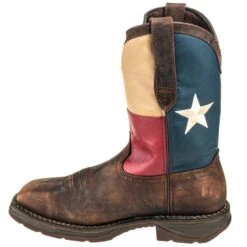 Durango Boots: Men's Steel Toe DB021 EH Texas Flag Cowboy Boots -BootHaven Store durango db 021 i 01